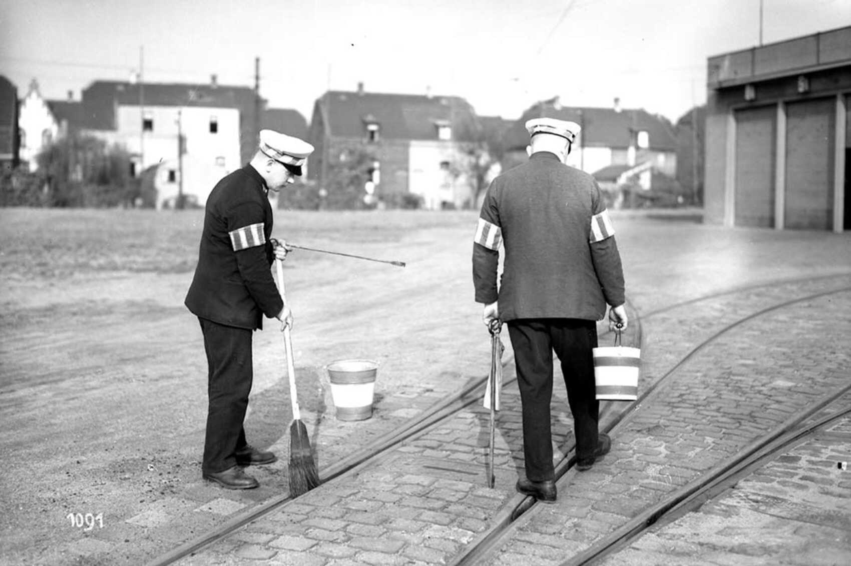 Säubern der Schienen